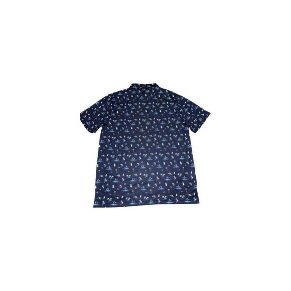 Nicklaus Golf Polo Shirt Mens Medium White Hawaiian Performance Tee - Picture 4 of 4